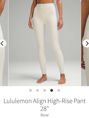 lululemon athletica Align High-Rise Leggings in Bone Size 8